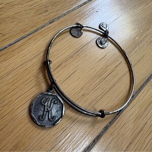 Alex and Ani Bracelet with 'K' Charm
